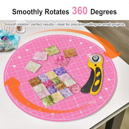 13"x13" Round Rotating Cutting Mat