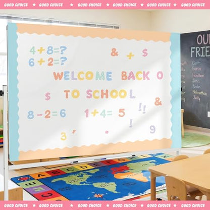 221 Pcs Pastel Checkered Bulletin Board Letters for Classroom (221 Count)