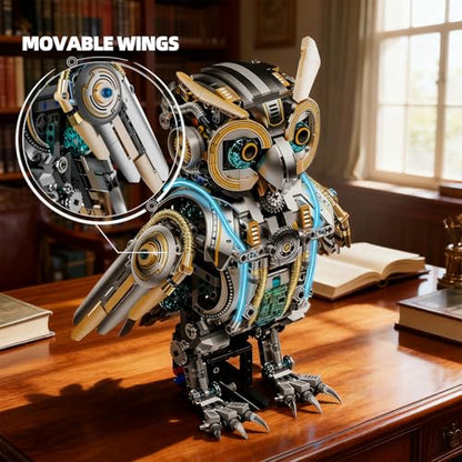 Mechanical Owl Building Blocks Hand