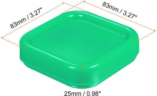 HARFINGTON Magnetic Pin Cushion Square Plastic Magnetic Sewing Pin Holder Storage Case Needle Cushion Tool for Sewing Projects, Green