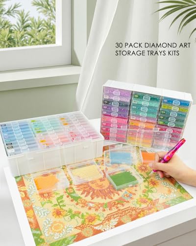 Diamond Art Trays with Lids (30 Count)
