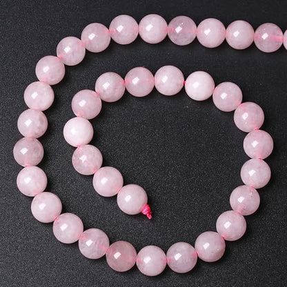 88pcs 4MM Natural Rose Quartz Stone Energy Healing Beads Round Loose Beads for Jewelry Making Bracelet Necklaces 1 Strands 16"