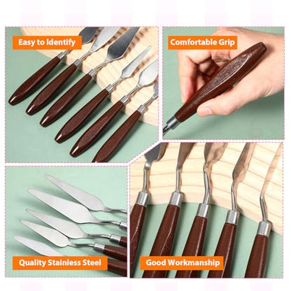 27 Piece Stainless Steel Palette Knife Set (27 Count)