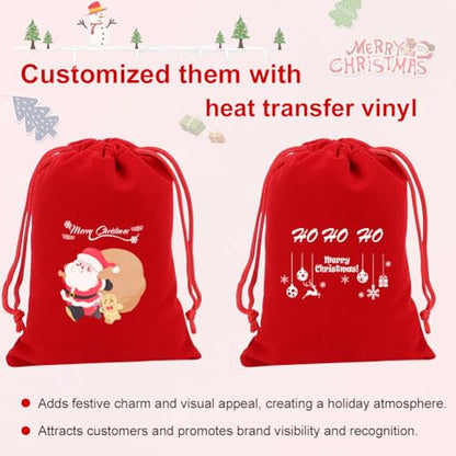 20Pcs 4x6 Inch Red Velvet Gift Bags with Drawstrings (20 Count)