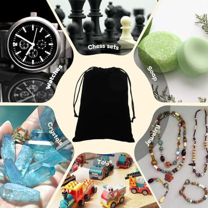 50Pcs Small Drawstring Gift Bags (20.3531 Ounce)