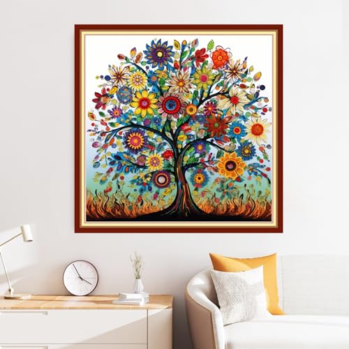 Cross Stitch Stamped Full Embroidery Kits DIY 11CT Cotton Thread Printed DIY Needlepoint Kits Craft Needlework Set Cross