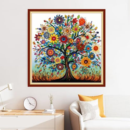 Cross Stitch Stamped Full Embroidery Kits DIY 11CT Cotton Thread Printed DIY Needlepoint Kits Craft Needlework Set Cross