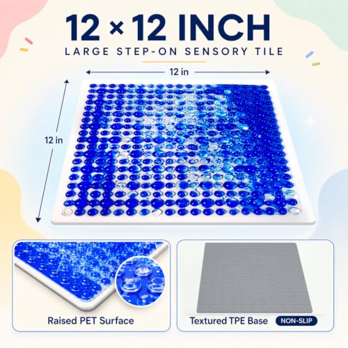 Sensory Floor Tiles for Toddlers 3+ (4 Count)