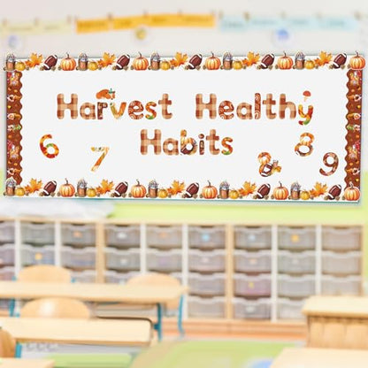 221 Pcs Fall Bulletin Board Letters Decoration for Back to School (221 Count)