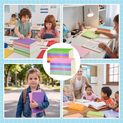 100 Pack A5 Composition Notebooks Bulk 5"x8" Notebooks