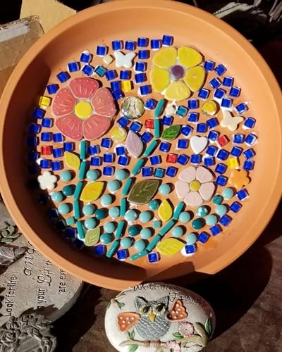 500g 1.1lb Random Color Irregular Ceramics Mosaic Tiles (16 Ounce)