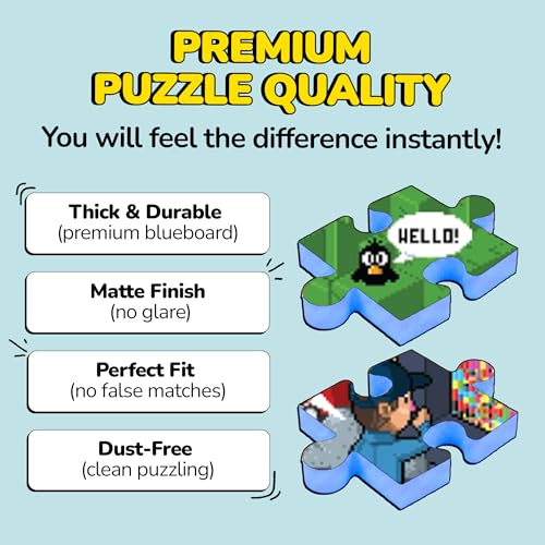 Jigsaw Puzzles 1000 Pieces with Storytelling Comics (3 Count)