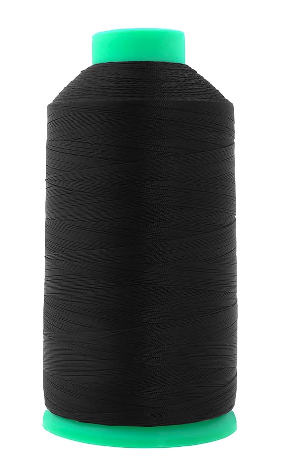 Size 46 210D T45 Black White Bonded Nylon Thread