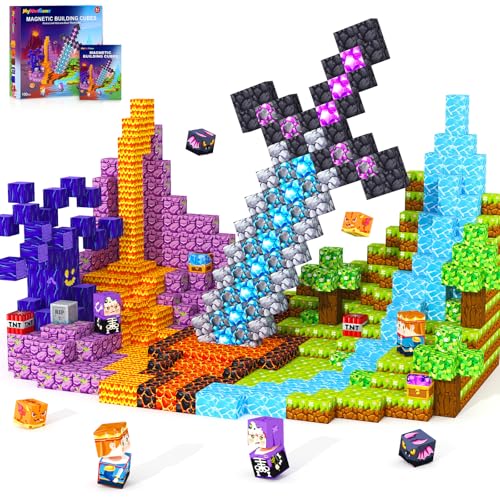 Magnetic Blocks Building Toys for 3 4 5 6 7 8 9 10 11 12 13 Year Old Boys Girls (100 Count)