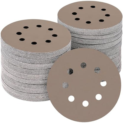 50PCS 5 Inch Sanding Discs 2500 Grit Random Orbit Sander Sandpaper (50 Count)