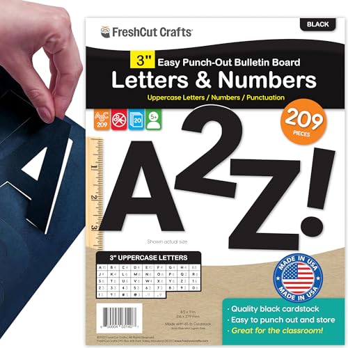 3 Inch Bulletin Board Letters & Numbers