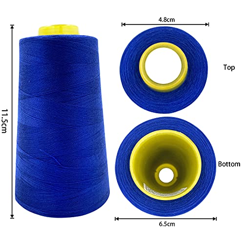4 Cones of 3000 Yards Each Spool Thread for All Purpose (36000 Foot)