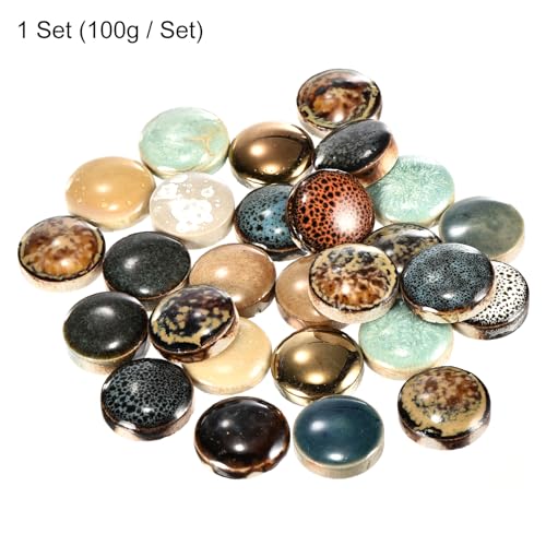 100g Ceramic Mosaic Tiles for Crafts Bulk