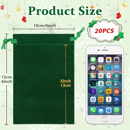 20pcs Velvet Bags (20 Count)