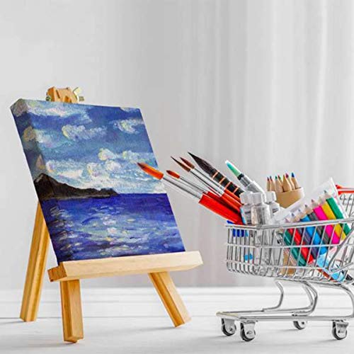 9.4 Inches Tall Wood Easels Set of Tabletop Display Easels (6 Count)