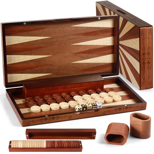 Handcrafted Wooden Backgammon Set