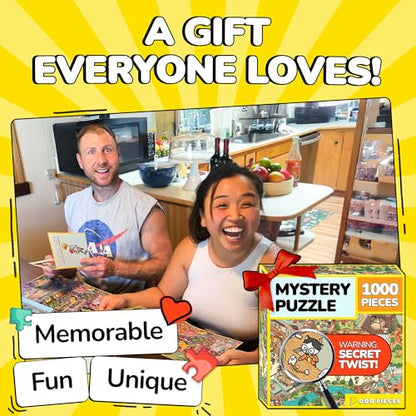 Jigsaw Puzzles 1000 Pieces with Storytelling Comics (1000 Count)