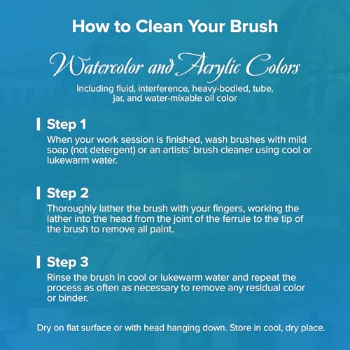 BelleAqua Travel Bright Watercolor Brush
