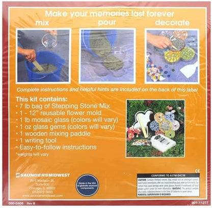 Milestones Mosaic Flower Stepping Stone Kit