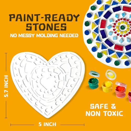 8Pcs Stepping Stones Painting Crafts Kit for Kids 4 8 6