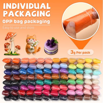 96 Pcs Needle Felting Wool (96 Count (3g each))