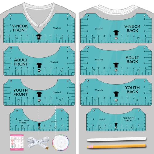 T Shirt Ruler for Front Back Design Alignment and Placement