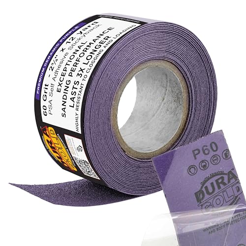 Premium 60 Grit PSA Purple Film Ceramic Longboard Sandpaper (36 Foot)