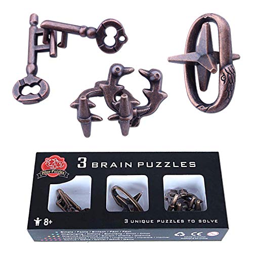 Brain Teaser Puzzle for Adults Puzzles Metal Hole Lock Adult Educational Toy Jigsaw IQ Puzzle