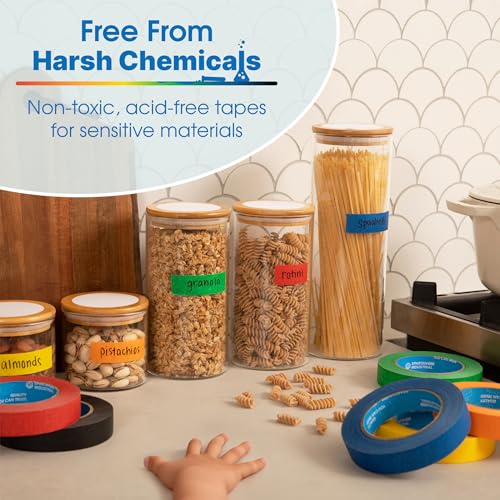 1" X 60 yd Black Masking Tape (3 Count)