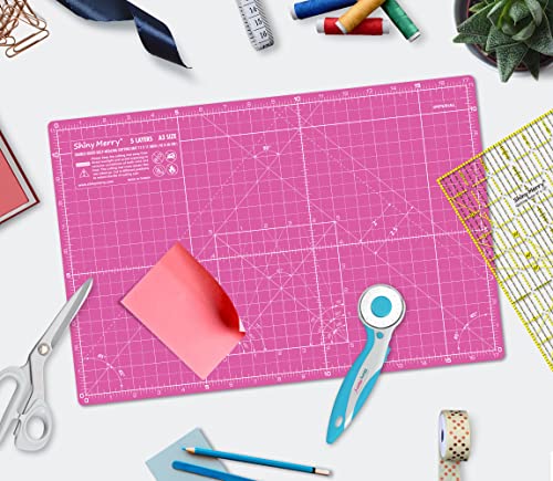 Self Healing Cutting Mat A3 12"x 18" Double Sided Pink Mat