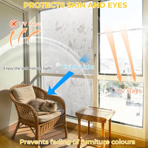 Window Privacy Film Decorative Non