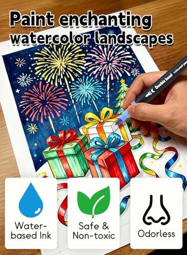 80 Colors Dual Tip Brush Pens