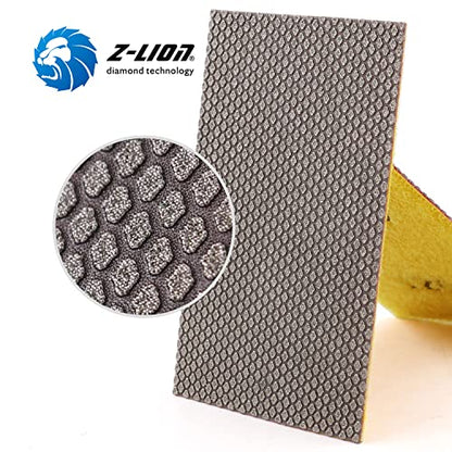 Diamond Abrasive Paper Sheets 120 Grit Diamond Sandpaper Nylon Back for Grinding Stone Glass Ceramic