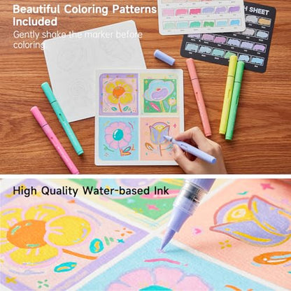 Automatic Ink Control Acrylic Paint Markers (24 Count)