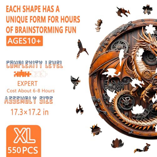 Wooden Puzzles for Adults (550 Count)