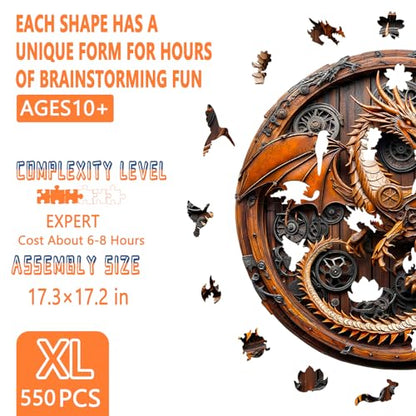 Wooden Puzzles for Adults (550 Count)