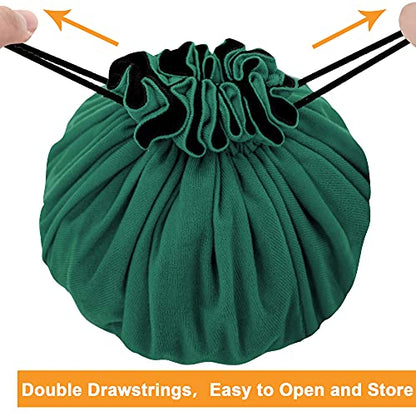 Large Dice Bag with Pockets Big Capacity Dice Bag Drawstring Pouch