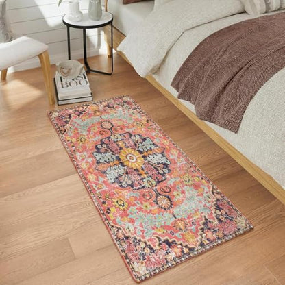 Reine Bohemian Floral Medallion Runner Rug