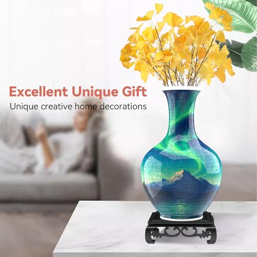 3D Puzzle Vase for Adults with 164 Plastic Pieces (164 Count)