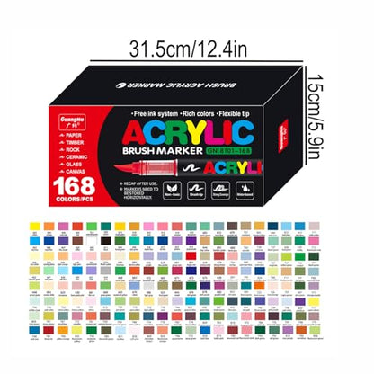 Acrylic Paint Markers (168 Count)