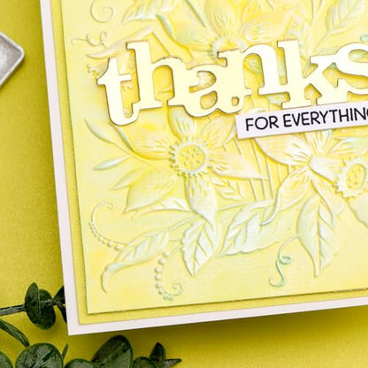 3D Embossing Folders Daffodil Clear Textured for Card Making