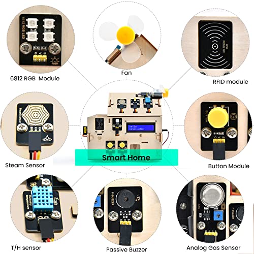 IOT ESP32 Smart Home Starter Kit for Arduino and Python (13 Count)