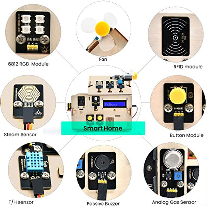 IOT ESP32 Smart Home Starter Kit for Arduino and Python (13 Count)