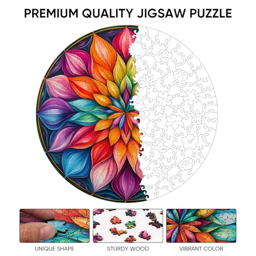 Mandala Wooden Puzzle (500 Count)