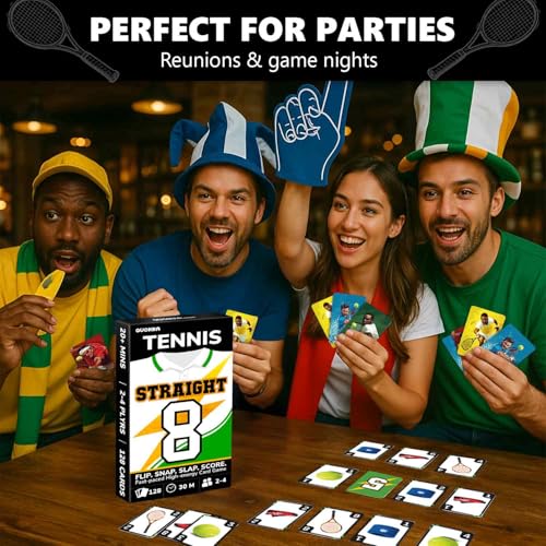 Tennis Fast Paced Card Game for Kids & Adults
